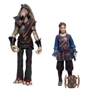Star Wars Episode 1 Captain Tarpals & Padme Naberrie Action Figures 98-99 Loose